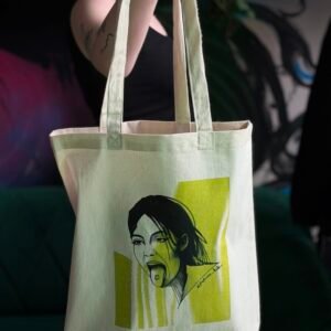 Torba shopper bag kobieta zaprojektowana przez Pinkrose_tattoo