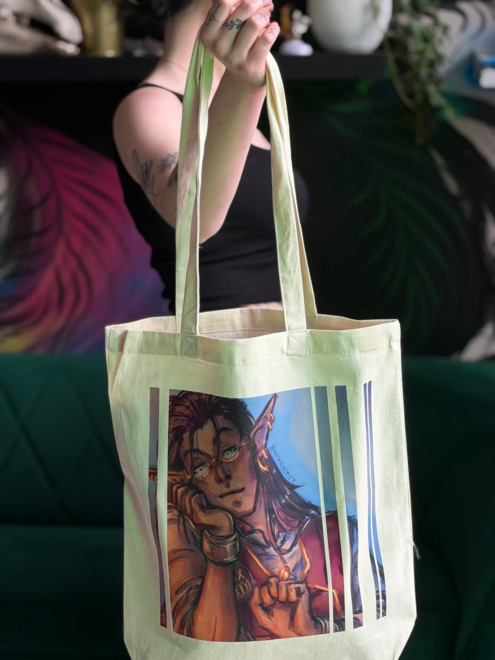 Torba shopper bag postać rpg zaprojektowana przez necroccultist.tattoo Torba shopper bag postać rpg zaprojektowana przez necroccultist.tattoo