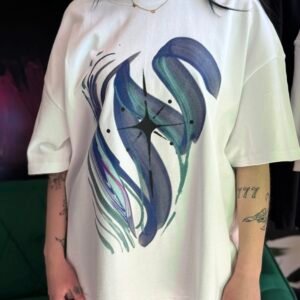 Koszulka z kolibrem zaprojektowana przez Pinkrose_tattoo
